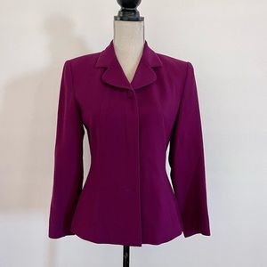 Kasper‎ For A.S.L Blazer 100% Wool Pockets Suit Jacket Top Size 4